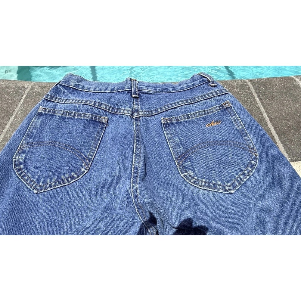 Vintage 80s Women's Chic Jeans Made in USA High Waist Tapered Mom Jeans Size 7P - Picture 3 of 7